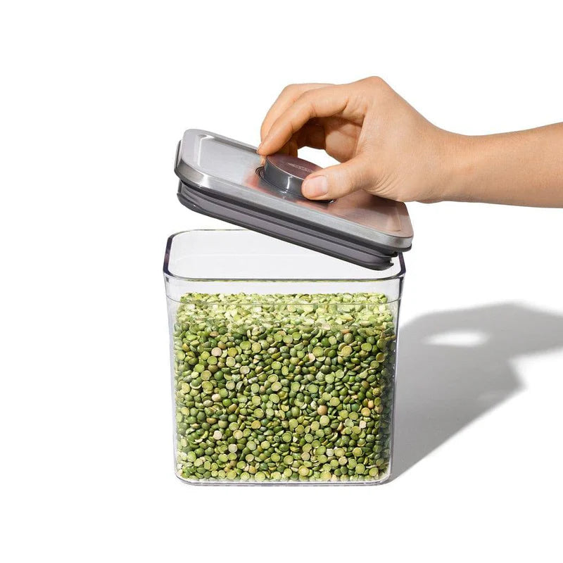 Steel POP Slim Rectangular Storage Container - 1600ml