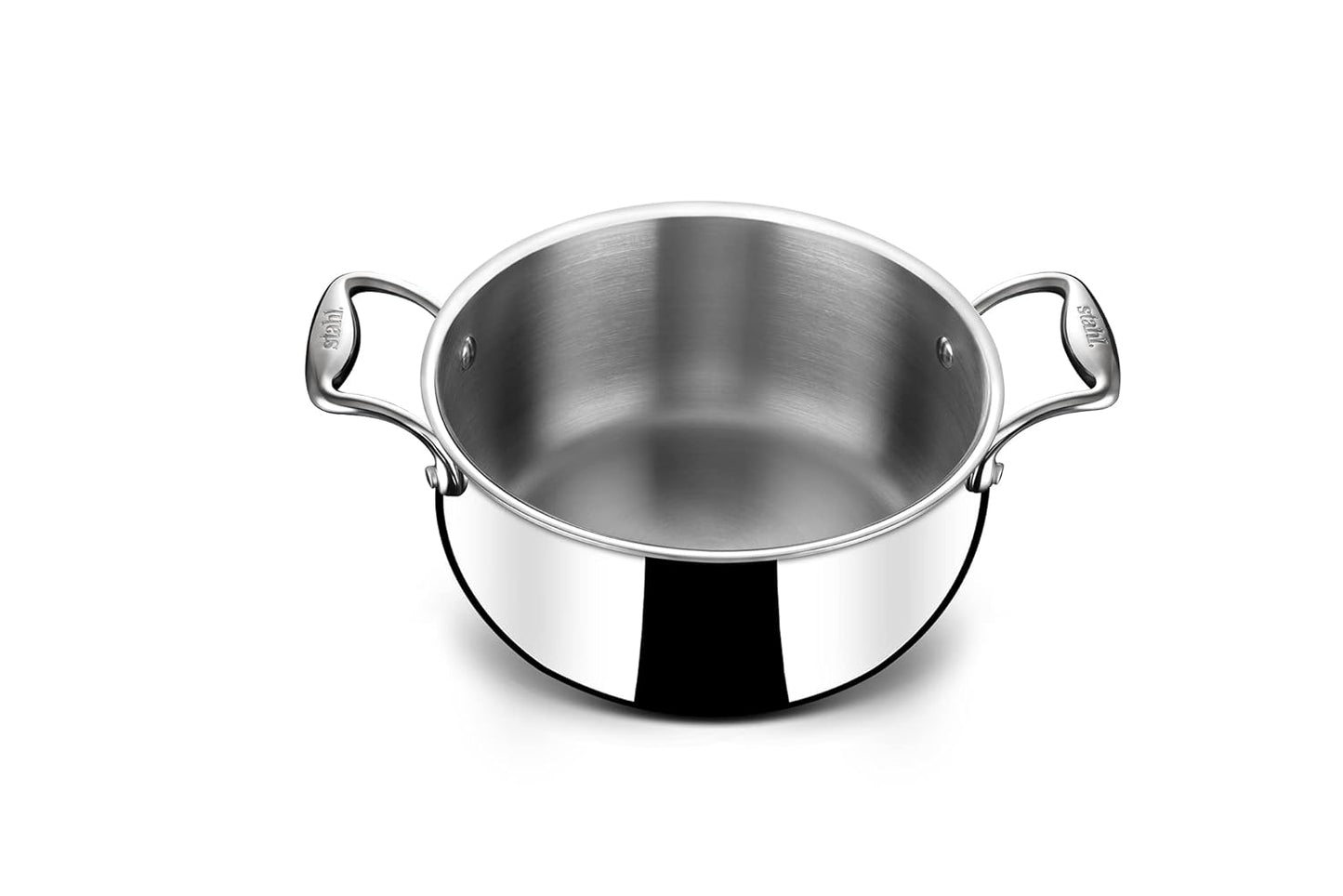 20cm Stahl Artisan Triply Stainless Steel Saucepot with Lid