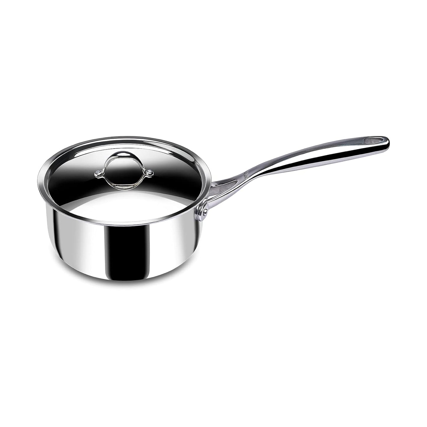 18cm Sauce Pan with Lid Stahl Artisan Triply SS