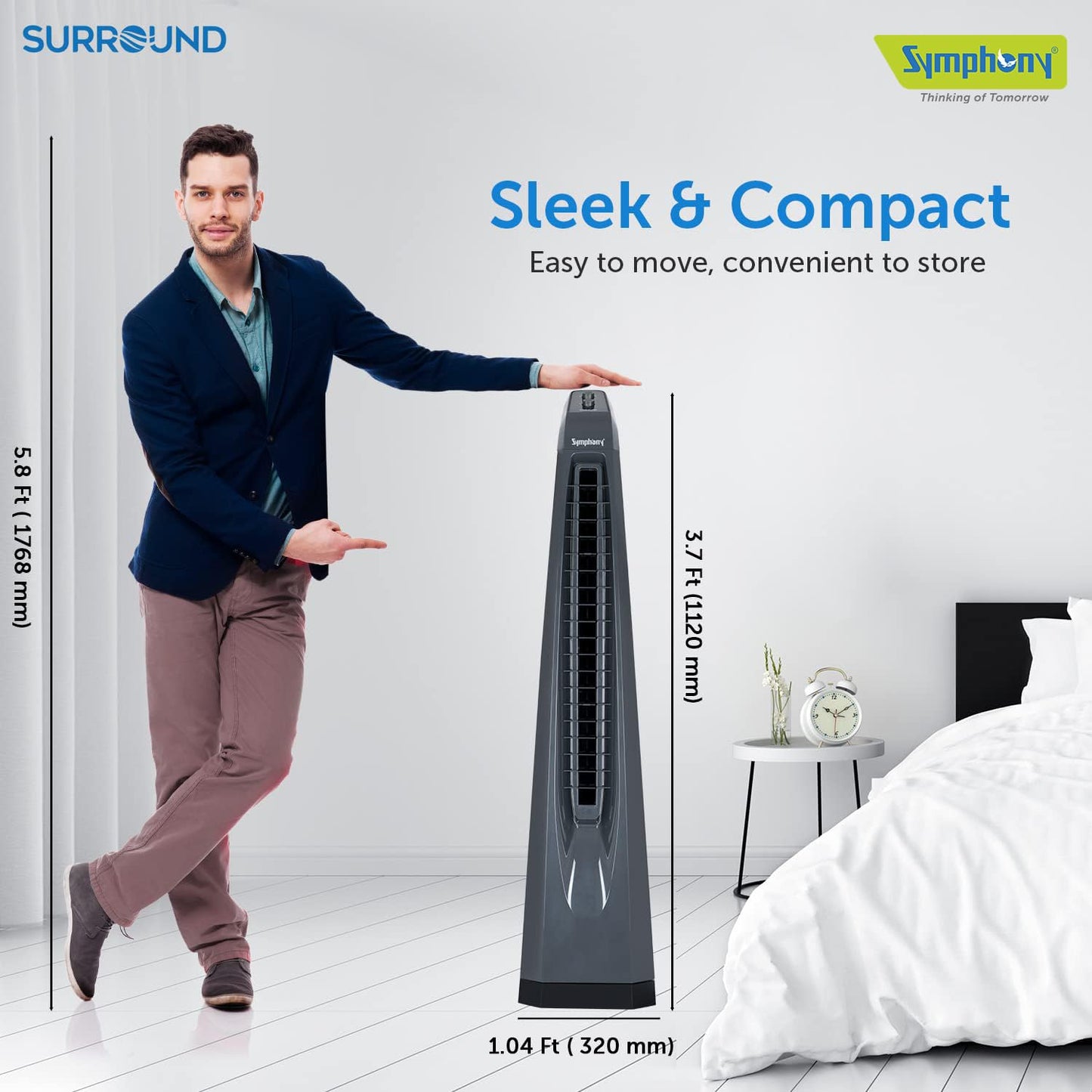 Symphony Surround i High Speed tower fan