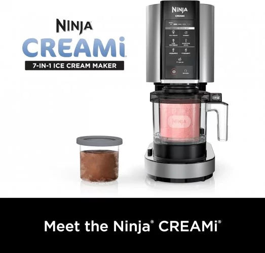 Ninja CREAMi NC301 7-in-1 Ice Cream Maker | Homemade Frozen Desserts