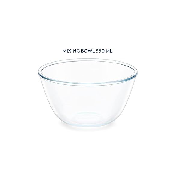 Borosil 350 ml Serving & Mixing Borosilicate Glass Bowl