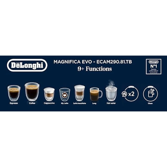 DeLonghi Ecam290.81 - Magnifica Evo|Bean To Cup