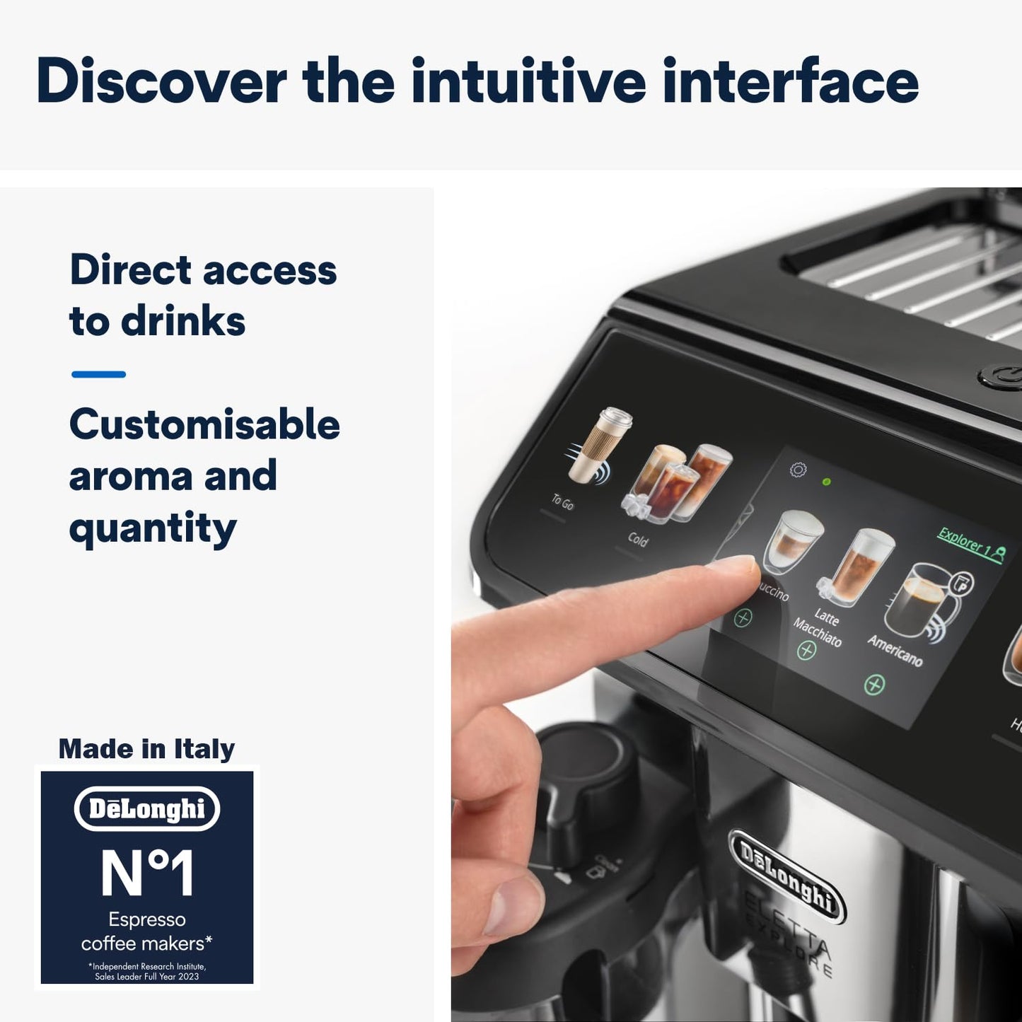 De’Longhi Eletta Explore ECAM 450.65.S Super Automatic Espresso Coffee Machine