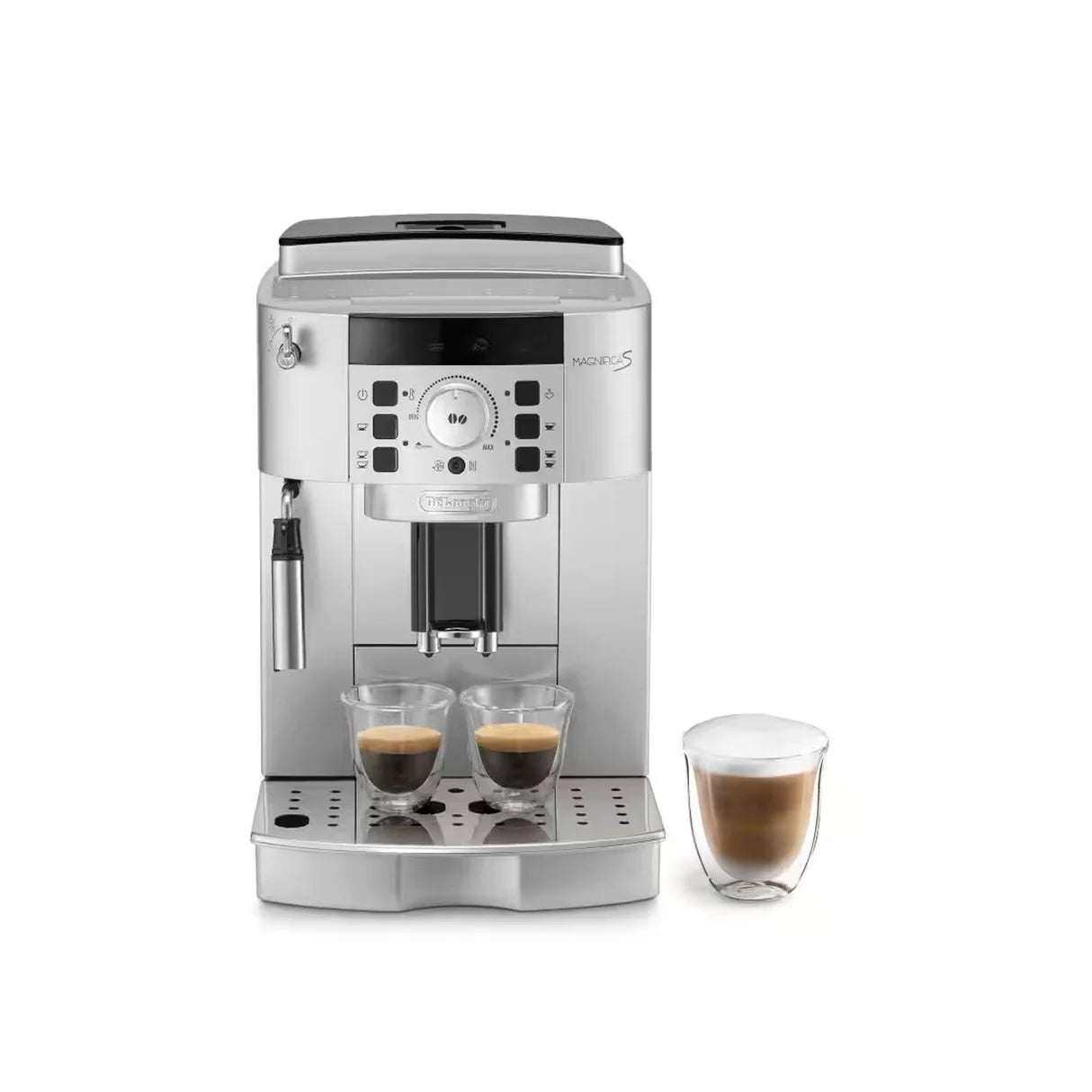 DeLonghi Magnifica ECAM22.110.B Fully Automatic Bean to Cup Coffee Machine 15-Bar Espresso Maker with Adjustable Grinder Brew Espresso, Cappuccino, Latte & More Free Demo & Installation