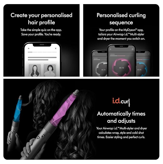 Dyson Airwrap i.d. Multi-Styler & Hair Dryer β Vinca Blue-Topaz (Limited Edition, 1300 Watts)