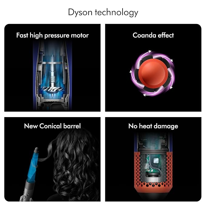 Dyson Airwrap i.d. Multi-Styler & Hair Dryer β Vinca Blue-Topaz (Limited Edition, 1300 Watts)