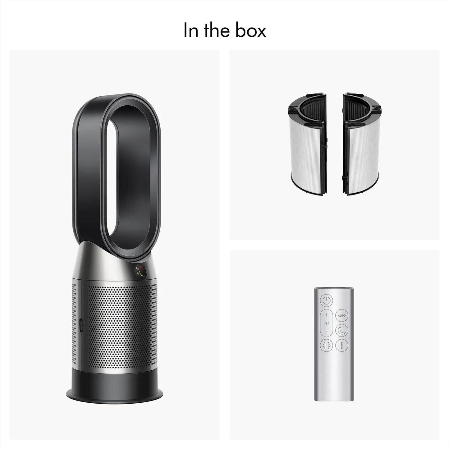 Dyson Hot & Cool HP11 Air Purifier Fan Heater Removes 99.95% Pollutants Cooling & Heating With Remote Control (Black & Nickel)