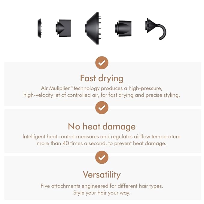 Dyson Supersonic Hair Dryer Prussian Blue – Fast Drying, Heat Control & Premium Gift Edition