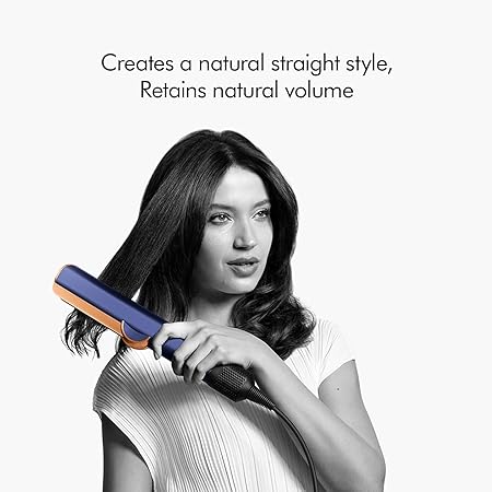 Dyson Airstrait™ Hair Straightener – Wet-to-Dry Styling with No Heat Damage Technology – Prussian Blue & Rich Copper (Model 408235-01)