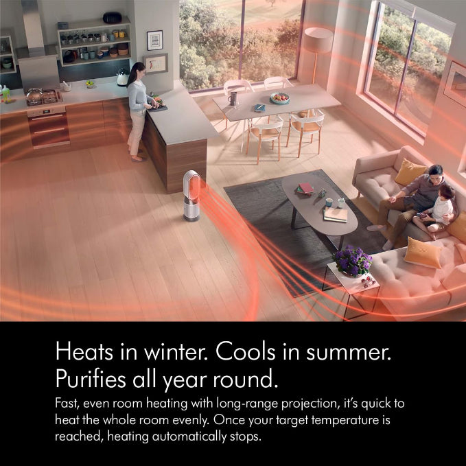 Dyson HP10 Air Purifier Hot+Cool Gen1 – Latest 3-in-1 Model with Heating, Cooling & Air Purification, Black/Nickel