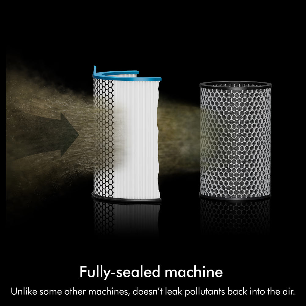 Dyson HushJet Compact Air Purifier HJ10 Removes 99.97% PM0.3 Pollutants Up to 5-Year Electrostatic Filter Life Covers up to 1076 sq.ft. 2-Year Warranty