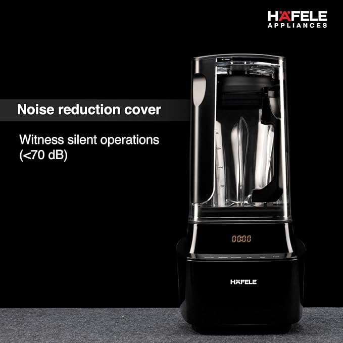 Hafele Cuatro 1000 Vacuum Mixer & Grinder – 1L BPA-Free Tritan Jars, Noise Reduction, 3 Speed Settings, Vacuotechnology Tritan jars