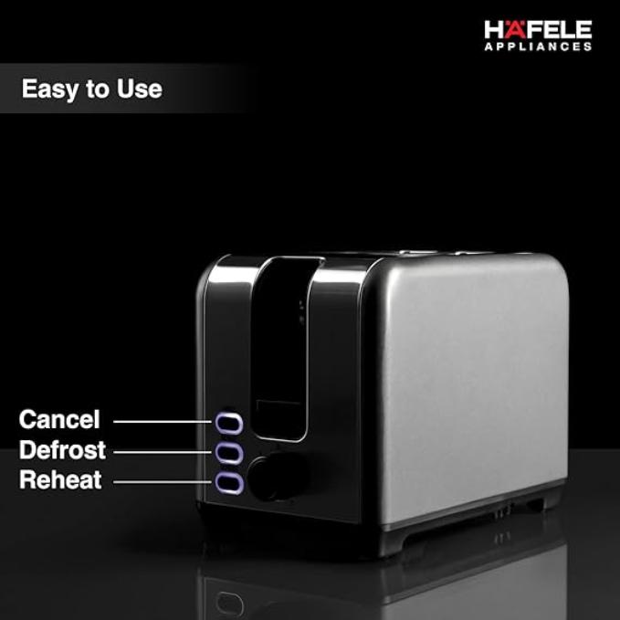 Hafele Amber 2 Slice Pop Up Electric Toaster