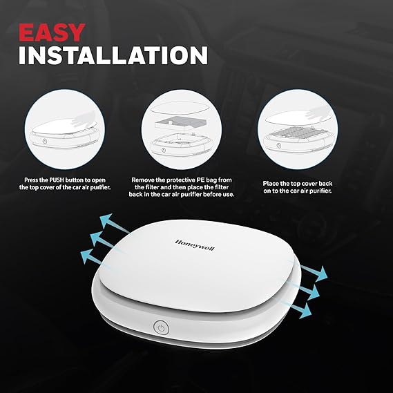 Honeywell Move Pure 3 Car Air Purifier , White