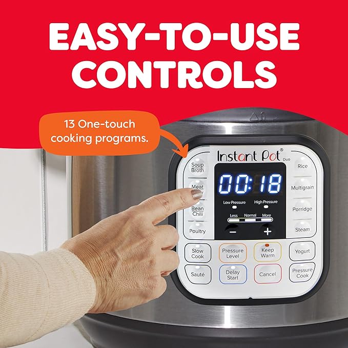 Instant Pot 321 Duo 60 6QT (5.7L) – 7-in-1 Electric Pressure Cooker, Slow Cooker, Rice Cooker, Steamer, Sauté, Yogurt Maker & Food Warmer with SS304 Stainless Steel Inner Pot