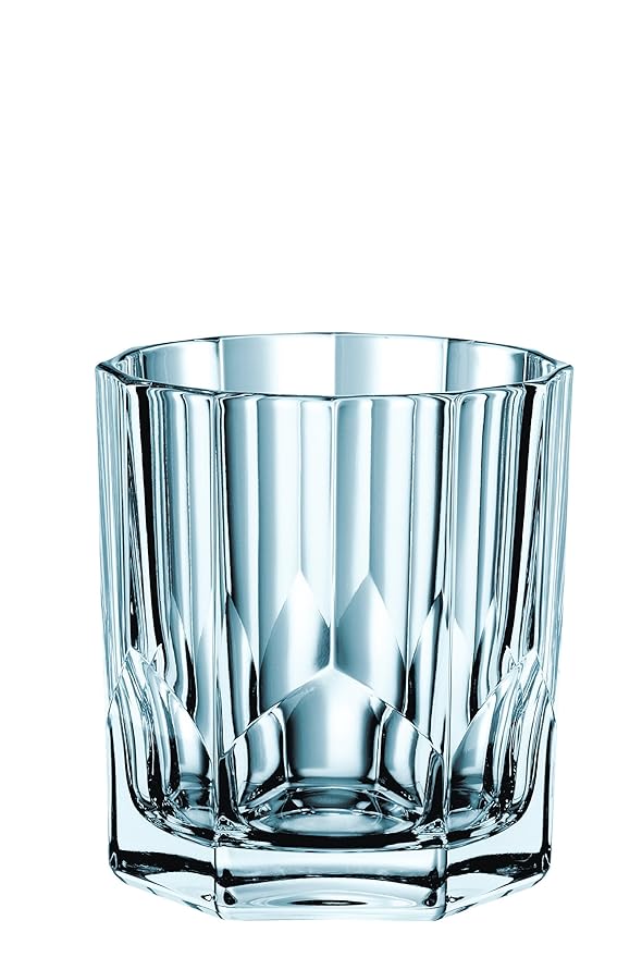 Nachtmann Aspen Crystal Whiskey Glasses – Set of 6 Double Old Fashioned Tumblers