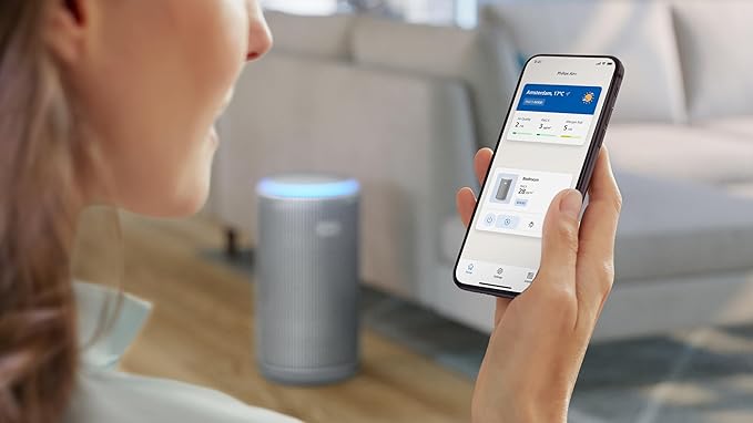 Philips 3200 Series AC3220/10 Air Purifier – High CADR 520 m³/h, Covers 135 m², App & Remote Control, Silver