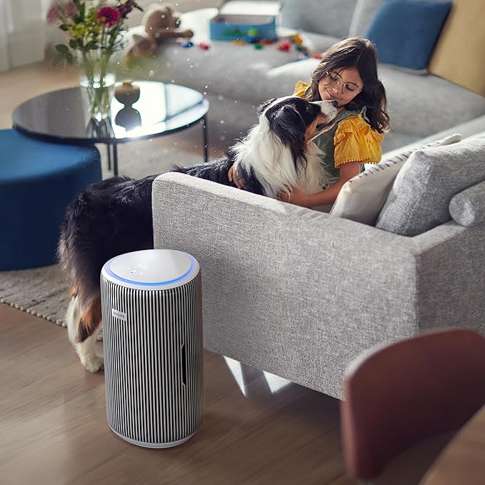 Philips 3200 Series AC3220/10 Air Purifier – High CADR 520 m³/h, Covers 135 m², App & Remote Control, Silver