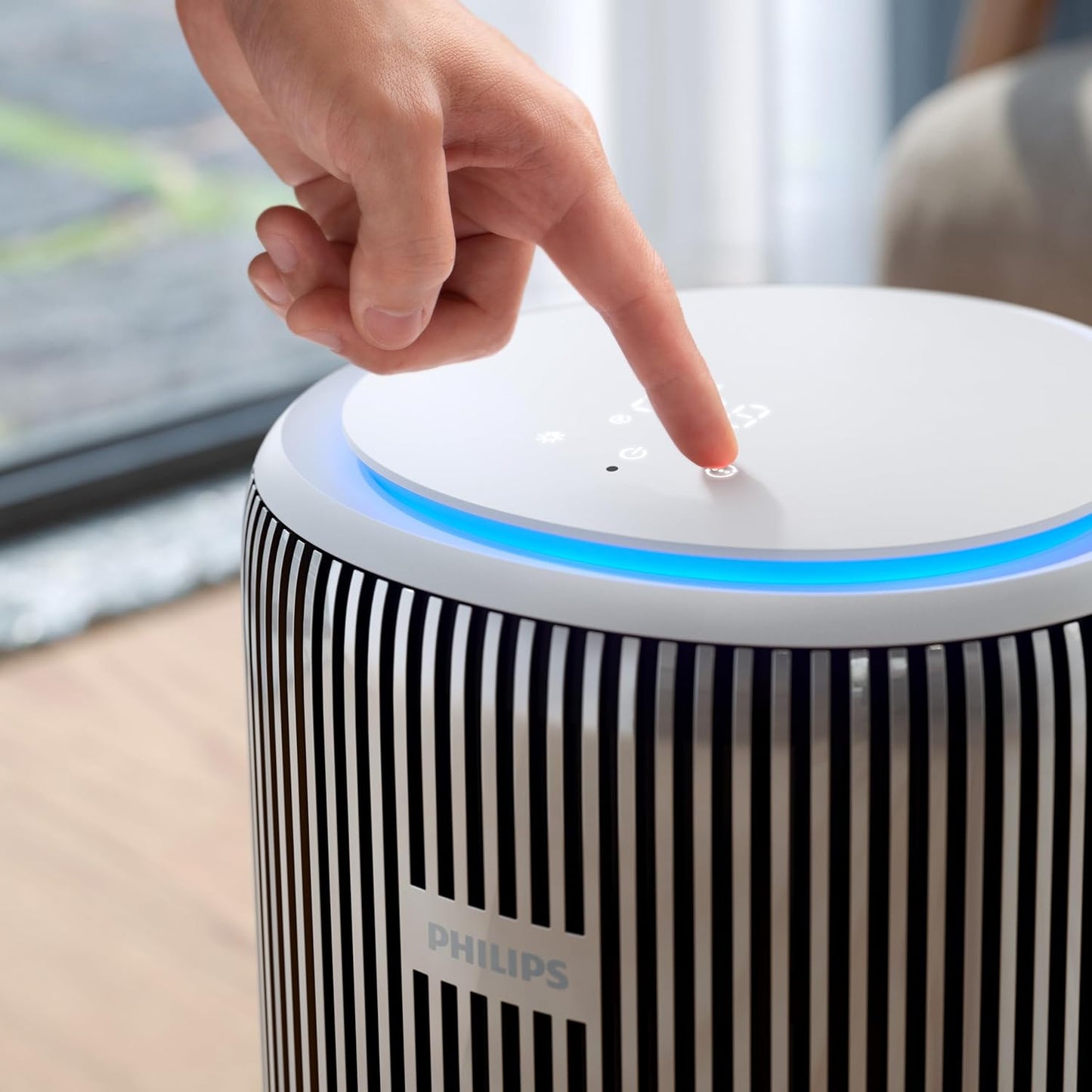Philips 3200 Series AC3220/10 Air Purifier – High CADR 520 m³/h, Covers 135 m², App & Remote Control, Silver