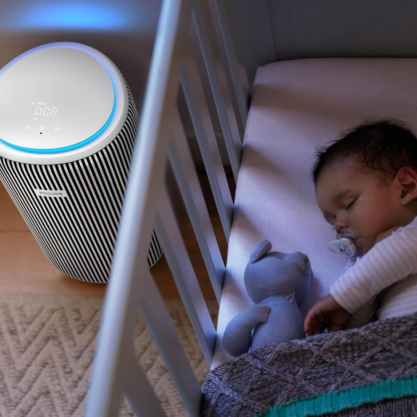 Philips 3200 Series AC3220/10 Air Purifier – High CADR 520 m³/h, Covers 135 m², App & Remote Control, Silver