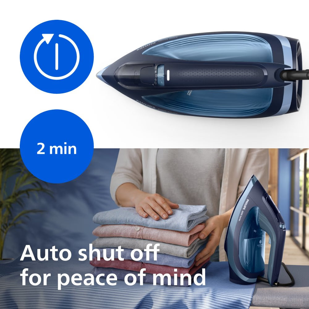 Philips DST6120 20 2600W Steam Iron with Steam Boost, Ceramic Soleplate & Drip Stop