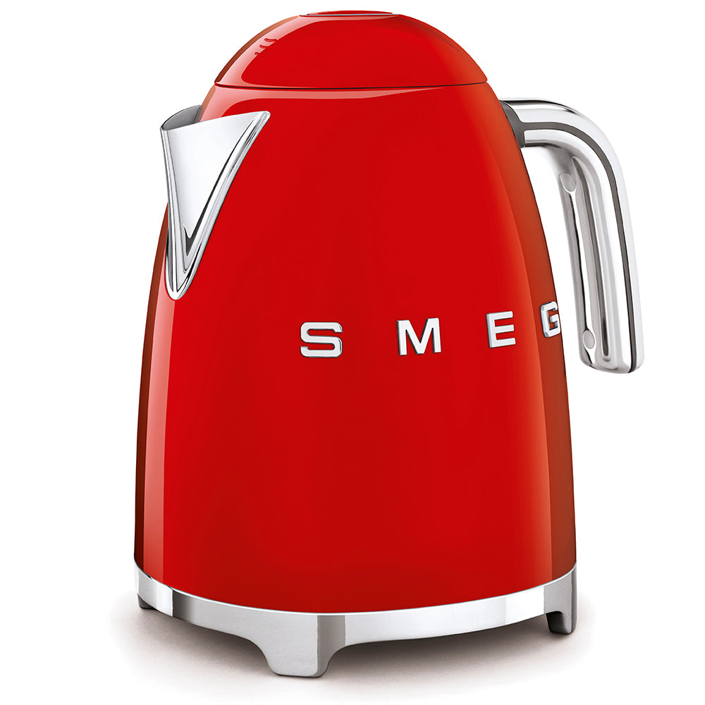 SMEG KLF03 Electric Kettle 1.7L Red – 50’s Retro Style, 2400W Fast Boil, Stainless Steel Body, Premium Italian Design