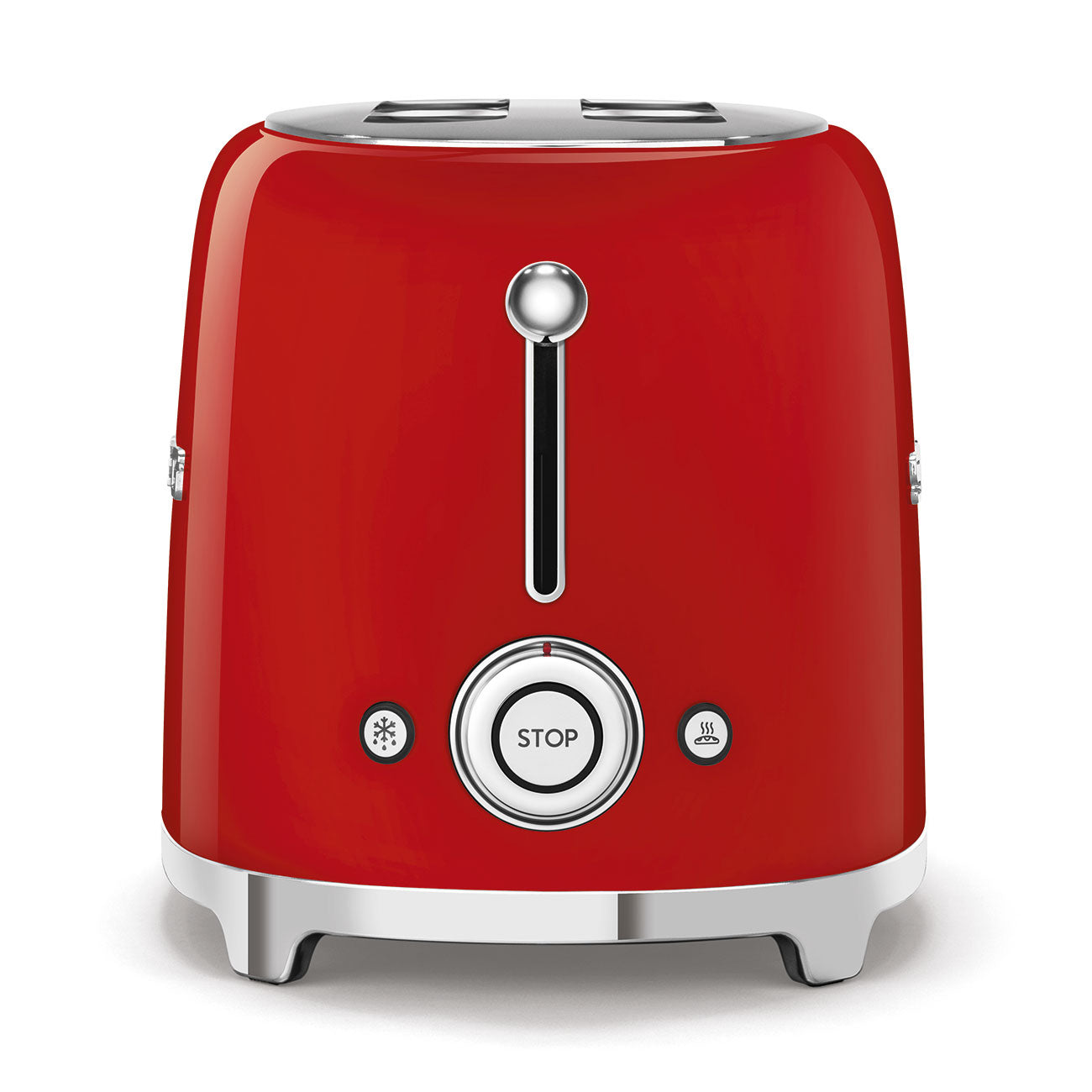 SMEG TSF02 2-Slice Extra-Wide Toaster Red – 50’s Retro Style, 6 Toasting Levels, Defrost, Reheat & Bagel Functions, Extra-Long Slots, Premium Italian Design