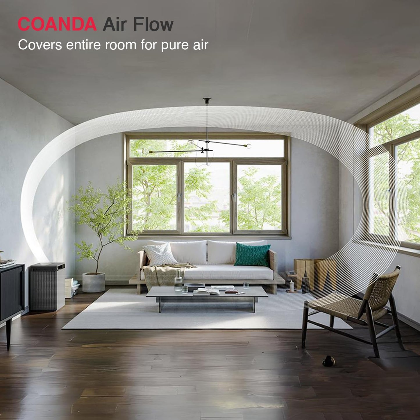 Sharp FX-S120M-H Wi-Fi Enabled Air Purifier for Home up to 930 sq ft with PM2.5 Display & Real-Time Air Quality Monitoring