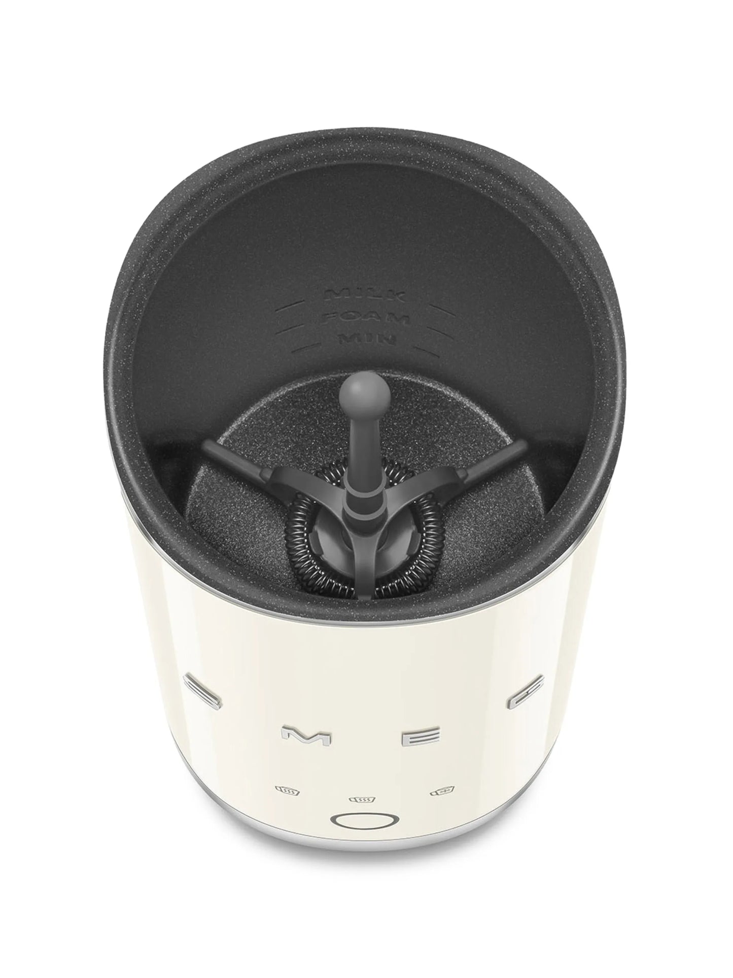 Smeg MFF02BLUK Retro 50s Style Mini Milk Frother – 500W cream Milk Frother with Preset & Manual Functions | Retro 50s Style