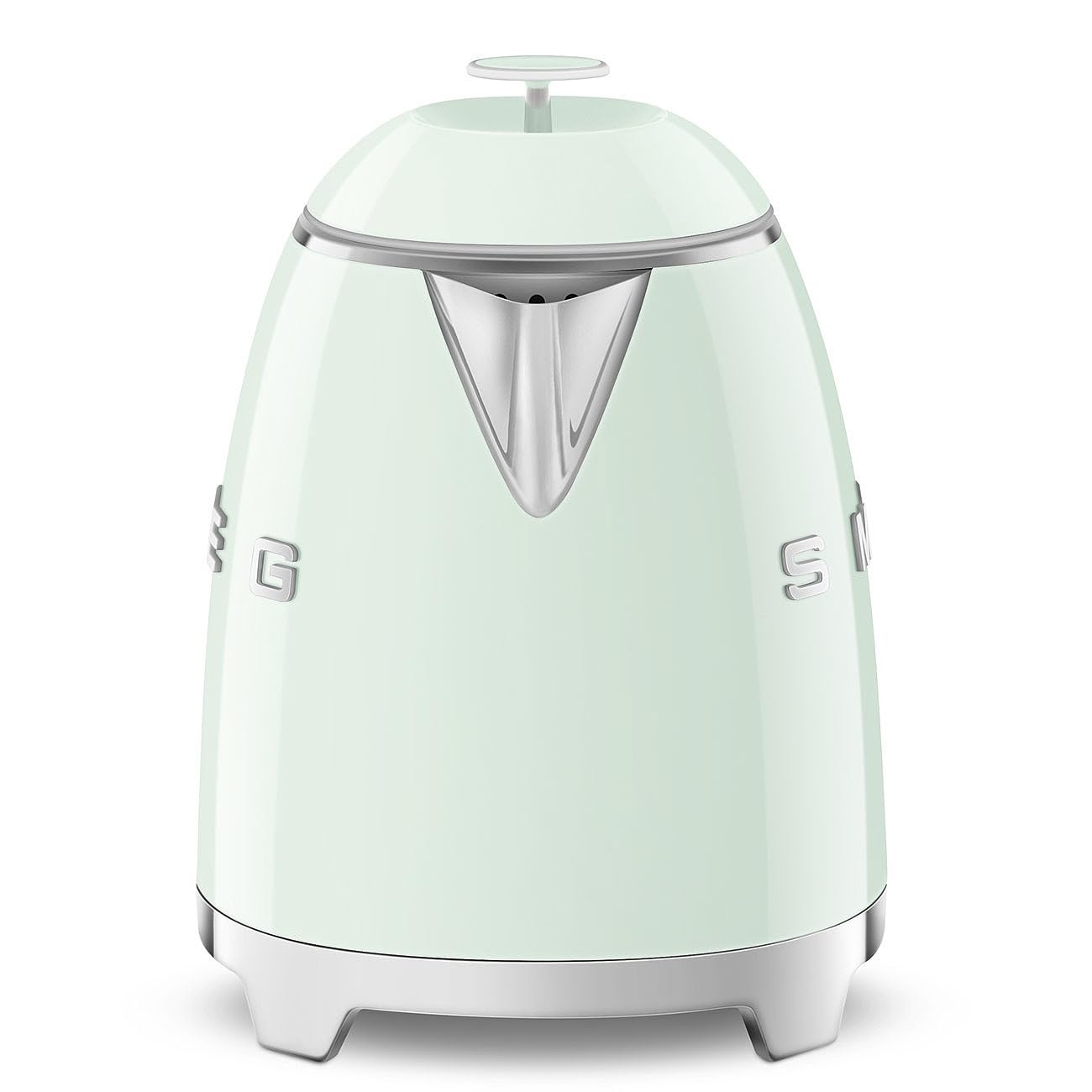 Smeg 0.8L Electric Kettle 1400W Pastel Green – Luxury 50’s Retro Style Mini Kettle, Stainless Steel Interior, Compact Portable Design, Auto Shut-Off, KLF05 Premium Italian Brand
