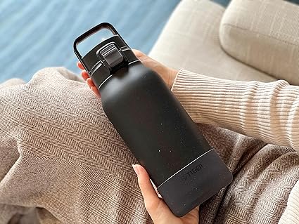 Tiger 1.0L Ultra-Light Vacuum Insulated Bottle with Handle – Stainless Steel, Double Wall, Antibacterial Stopper (MTA-B100-KK)
