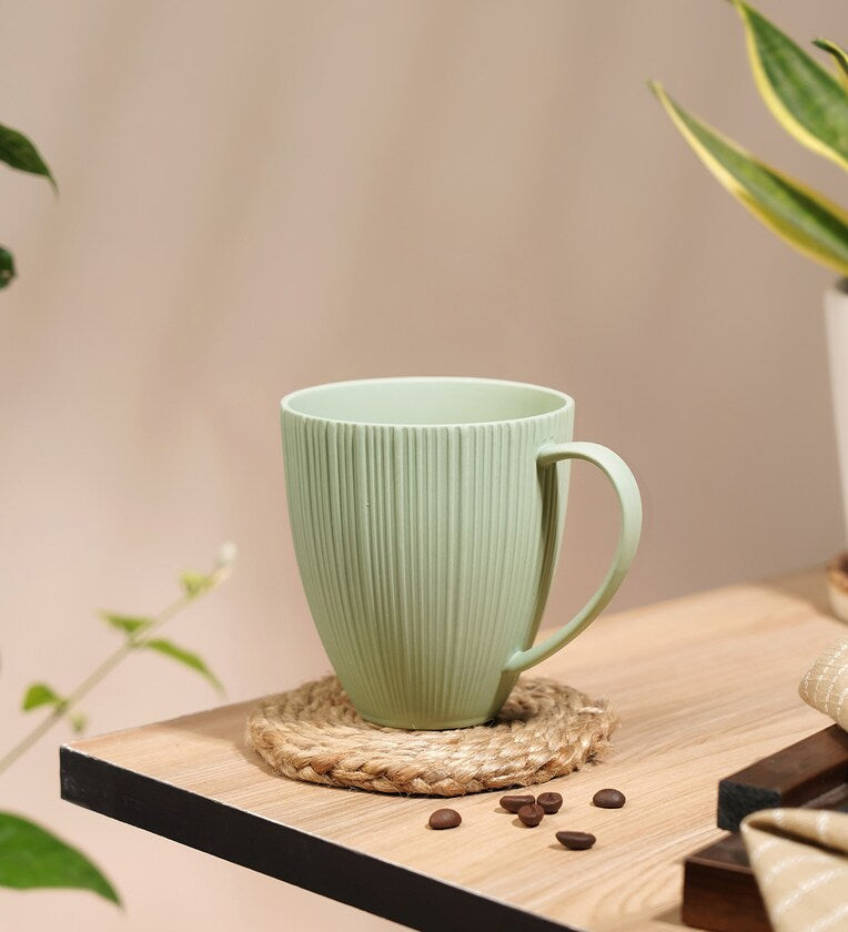 Vogue Diamond Moss Mug Set – 2 x 400ml Ceramic Coffese Mug