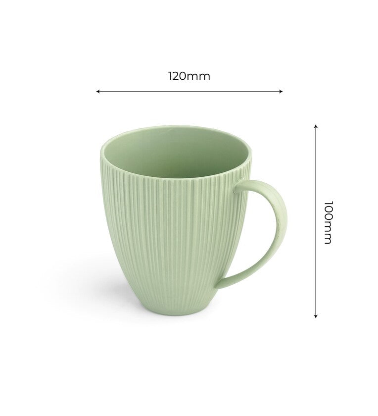 Vogue Diamond Moss Mug Set – 2 x 400ml Ceramic Coffese Mug