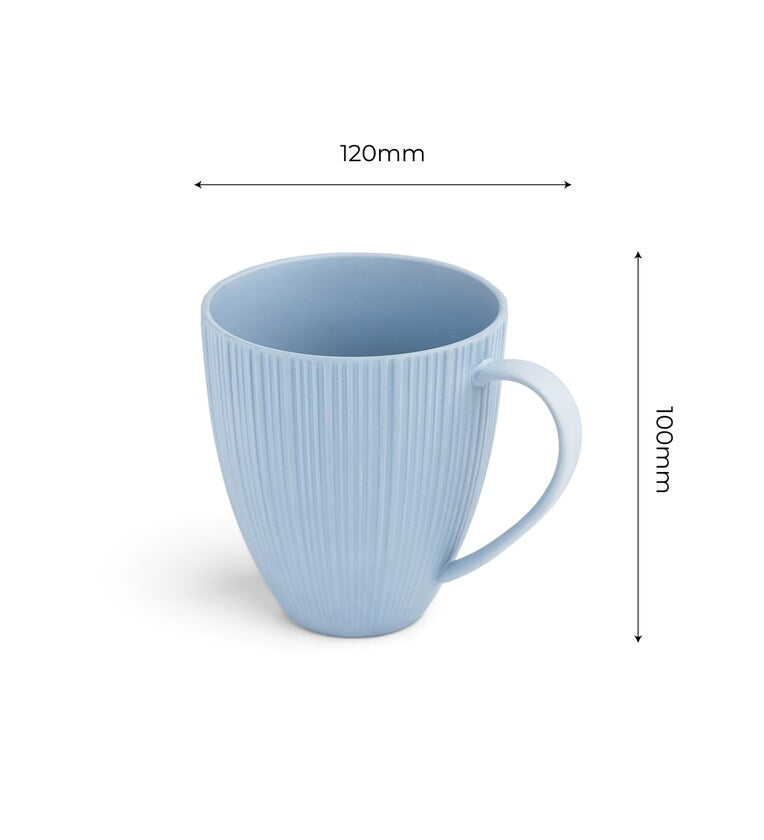 Vogue Diamond sky Mug Set – 2 x 400ml Ceramic Coffee Mugs
