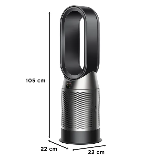 Purifier Hot+Cool Air Purifier with heater (Black/Nickel)