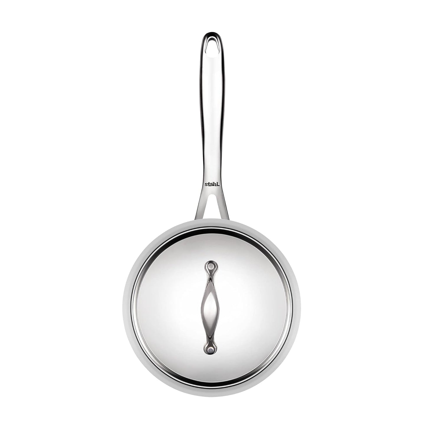 18cm Sauce Pan with Lid Stahl Artisan Triply SS