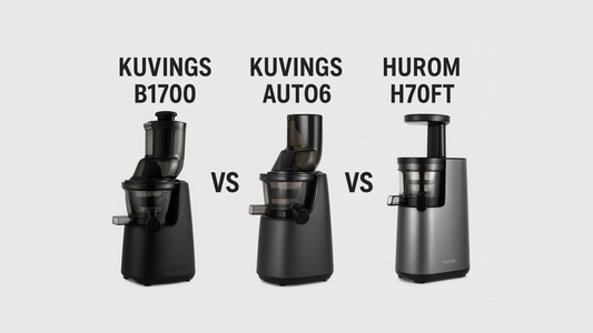 Kuvings B1700 vs Kuvings Auto6 vs Hurom H70FT – Best Cold Press Juicer in India 2025
