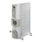 12 Fin Oil Filled Radiator Room Heater with Fan (White, 3000 Watts)