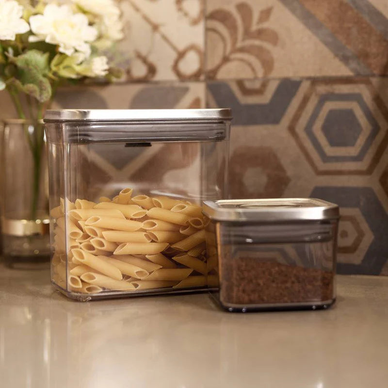 Steel POP Slim Rectangular Storage Container - 1600ml