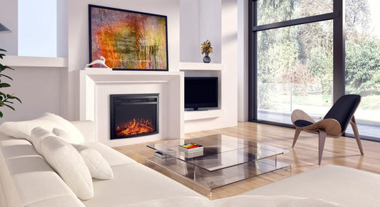 Fireplace without remote with heater