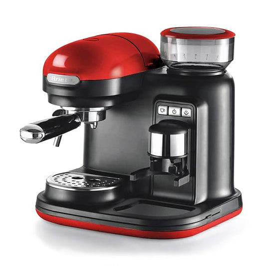 Ariete 1318 Espresso machine with integrated grinder Modern, For coffee beans Red