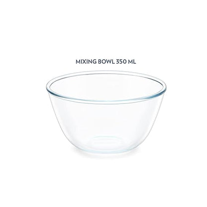 Borosil 350 ml Serving & Mixing Borosilicate Glass Bowl