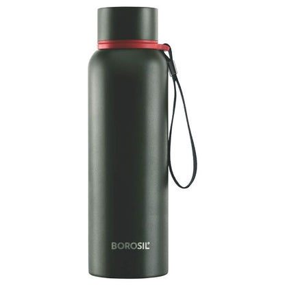 Borosil Hydra Trek 700 ml Stainless Steel Water Bottle ( green)