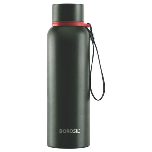Borosil Hydra Trek 700 ml Stainless Steel Water Bottle ( green)