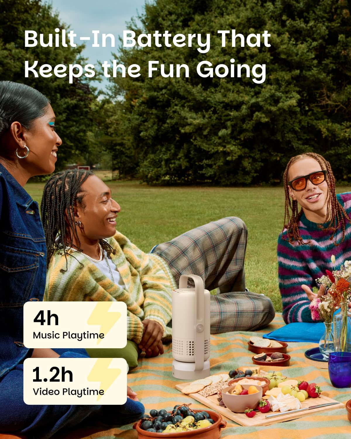 Buy XGIMI Vibe One Portable Projector  – Full HD 1080p, Auto Focus, Bluetooth, Compact & Lightweight | AHUJA SONS Khan Market Delhi NCR