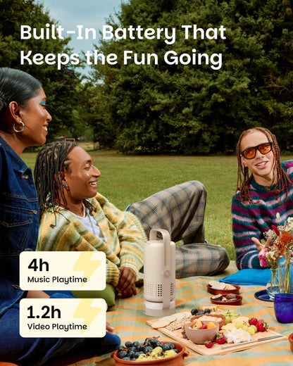 Buy XGIMI Vibe One Portable Projector  – Full HD 1080p, Auto Focus, Bluetooth, Compact & Lightweight | AHUJA SONS Khan Market Delhi NCR