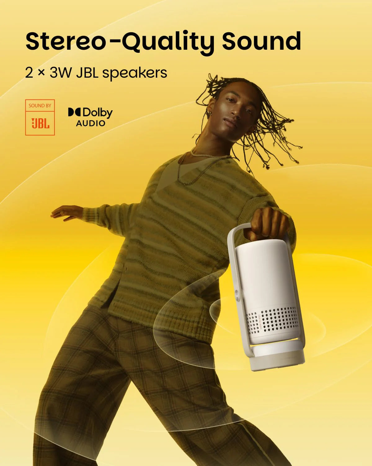 Buy XGIMI Vibe One Portable Projector  – Full HD 1080p, Auto Focus, Bluetooth, Compact & Lightweight | AHUJA SONS Khan Market Delhi NCR