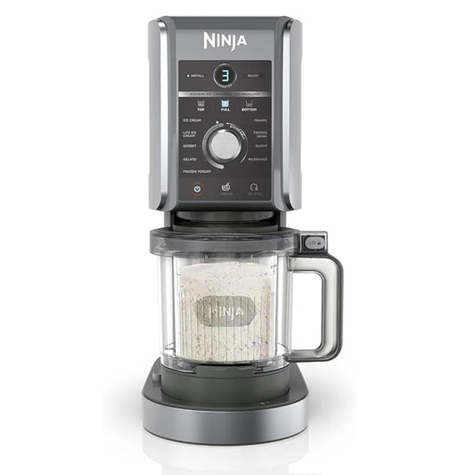 Ninja CREAMi Deluxe NC502EU Ice Cream Maker  10-in-1 Functions Ice Cream, Gelato, Sorbet, Frozen Yogurt & Milkshakes  Made in Europe