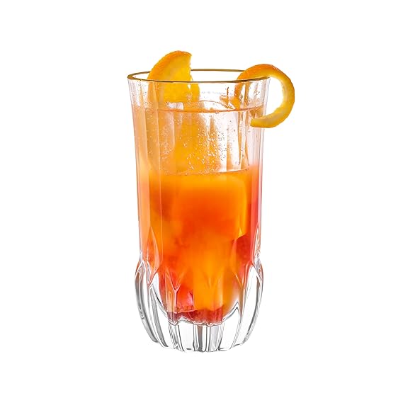DUBBLIN Santorini 335 Gold Premium Juice and Water Glasses - Set of 6